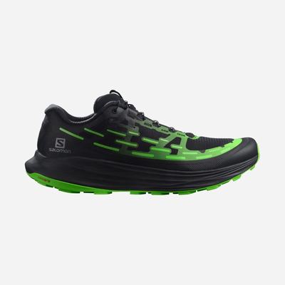 Men's Salomon ULTRA GLIDE Trail Running Shoes Black/Green/Black | SA78935-486