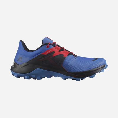 Men's Salomon WILDCROSS 2 Trail Running Shoes Blue/Black | SA06574-036