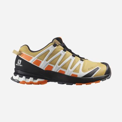 Men's Salomon XA PRO 3D v8 GORE-TEX Hiking Shoes Brown/Orange/White | SA26149-238