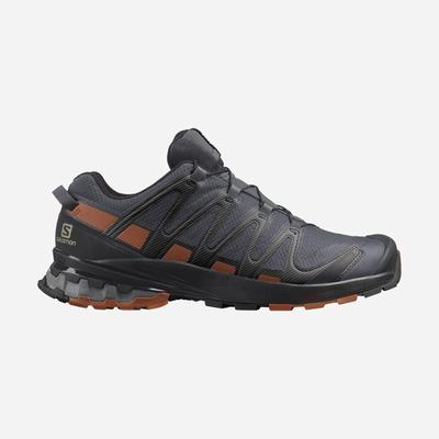 Men's Salomon XA PRO 3D v8 GORE-TEX Trail Running Shoes Grey/Black | SA96405-546