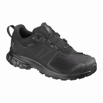 Men's Salomon XA WILD GORE-TEX Hiking Shoes Black | SA03618-457