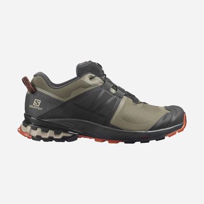 Men's Salomon XA WILD Hiking Shoes Olive/Grey | SA07361-234