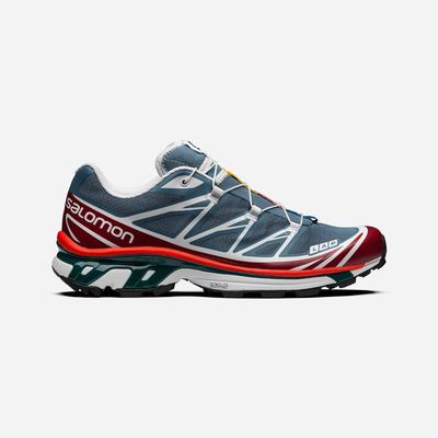 Men's Salomon XT-6 Sneakers Blue/White/Pink | SA95738-970