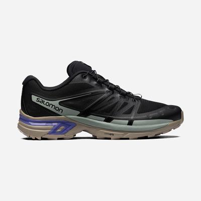 Men's Salomon XT-WINGS 2 Sneakers Black/Light Turquoise Grey | SA72583-689