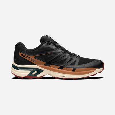 Men's Salomon XT-WINGS 2 Sneakers Black/Brown/Deep Green | SA81579-314