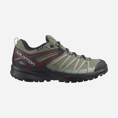 Men's Salomon X CREST GORE-TEX Hiking Shoes Grey | SA13957-356