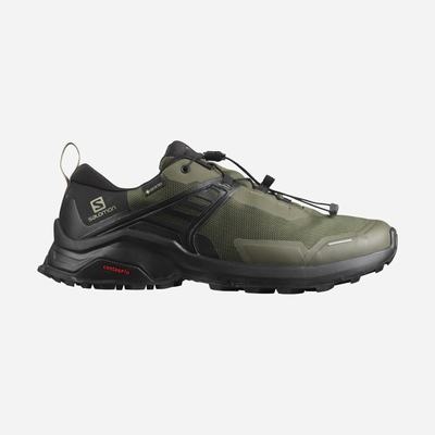 Men's Salomon X RAISE GORE-TEX Hiking Shoes Olive/Black | SA21905-397