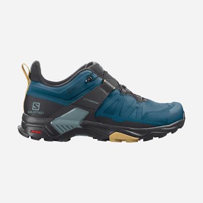 Men's Salomon X ULTRA 4 GORE-TEX Hiking Shoes Blue/Black | SA23486-629