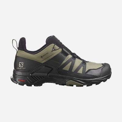 Men's Salomon X ULTRA 4 GORE-TEX Hiking Shoes Deep Green/Black/Olive | SA46813-619