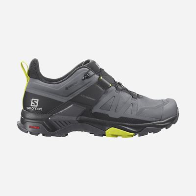 Men's Salomon X ULTRA 4 GORE-TEX Hiking Shoes Grey/Black | SA94038-508