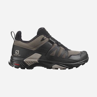 Men's Salomon X ULTRA 4 Hiking Shoes Black/Khaki | SA29630-051