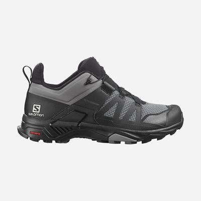 Men's Salomon X ULTRA 4 Hiking Shoes Grey/Black | SA96072-057