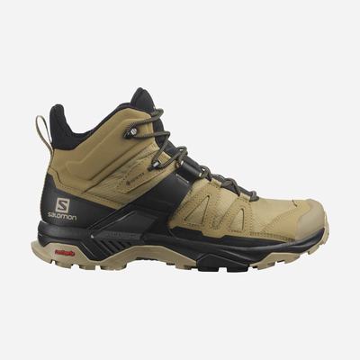 Men's Salomon X ULTRA 4 MID GORE-TEX Hiking Boots Brown/Black | SA01943-197