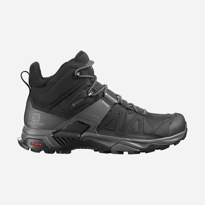 Men's Salomon X ULTRA 4 MID GORE-TEX Hiking Boots Black/Blue | SA79658-430