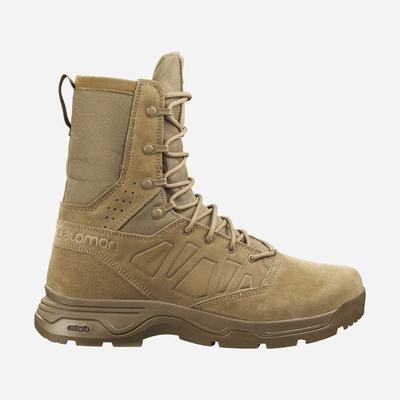 Women's Salomon GUARDIAN CLIMASALOMON™ WATERPROOF Tactical Boots Brown | SA78035-637