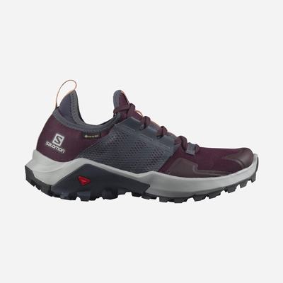 Women's Salomon MADCROSS GORE-TEX Trail Running Shoes Burgundy/Beige | SA90247-691