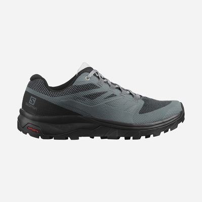 Women's Salomon OUTLINE GORE-TEX Hiking Shoes Grey/Black | SA28346-735