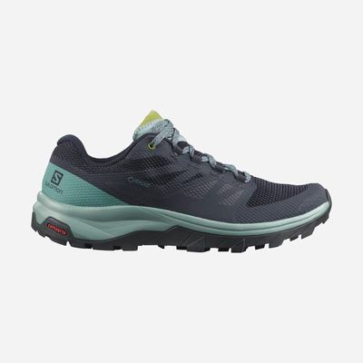 Women's Salomon OUTLINE GORE-TEX Hiking Shoes Navy | SA69504-235