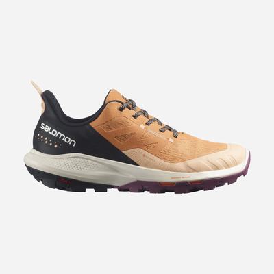 Women's Salomon OUTPULSE GORE-TEX Hiking Shoes Apricot/Black | SA49167-450