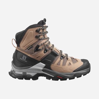 Women's Salomon QUEST 4 GORE-TEX Hiking Boots Beige/Cream | SA50762-165