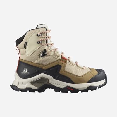 Women's Salomon QUEST ELEMENT GORE-TEX Hiking Boots Light Brown/Orange | SA16395-058