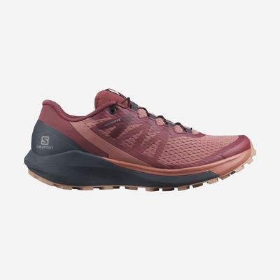 Women's Salomon SENSE RIDE 4 Trail Running Shoes Dark Red/Navy | SA14357-482