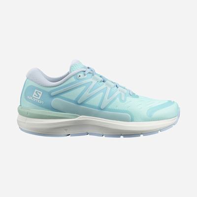 Women's Salomon SONIC 4 Confidence Running Shoes Turquoise/White/Blue | SA32754-701