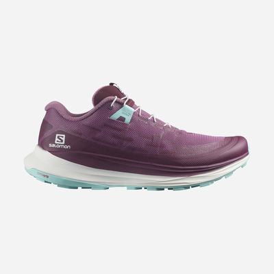 Women's Salomon ULTRA GLIDE Trail Running Shoes Purple/White/Turquoise | SA41589-017