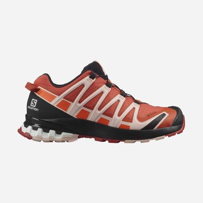 Women's Salomon XA PRO 3D v8 GORE-TEX Hiking Shoes Orange/Red Orange | SA81056-531