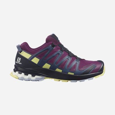 Women's Salomon XA PRO 3D v8 GORE-TEX Trail Running Shoes Purple/Blue | SA53796-403