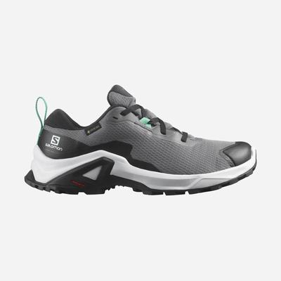 Women's Salomon X REVEAL 2 GORE-TEX Hiking Shoes Grey/Black/Mint | SA49078-436