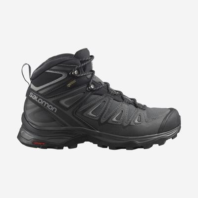 Women's Salomon X ULTRA 3 MID GORE-TEX Hiking Boots Black | SA80536-183