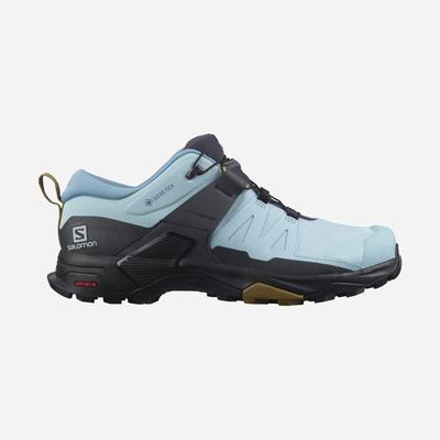 Women's Salomon X ULTRA 4 GORE-TEX Hiking Shoes Blue/Black | SA98756-168