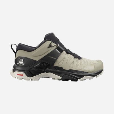 Women's Salomon X ULTRA 4 Hiking Shoes Olive/Black | SA07658-978