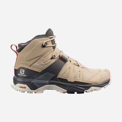 Women's Salomon X ULTRA 4 MID GORE-TEX Hiking Boots Light Brown | SA90245-742